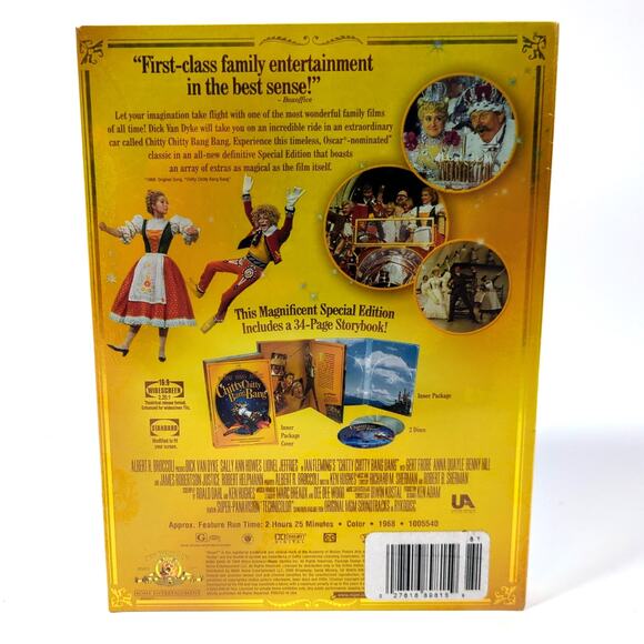 Chitty Chitty Bang Bang 1968 Special Edition DVD 2-Disc Set Lenticular Cover New - Picture 2 of 3